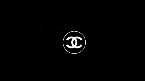 black and white chanel logo|Chanel logo black background.